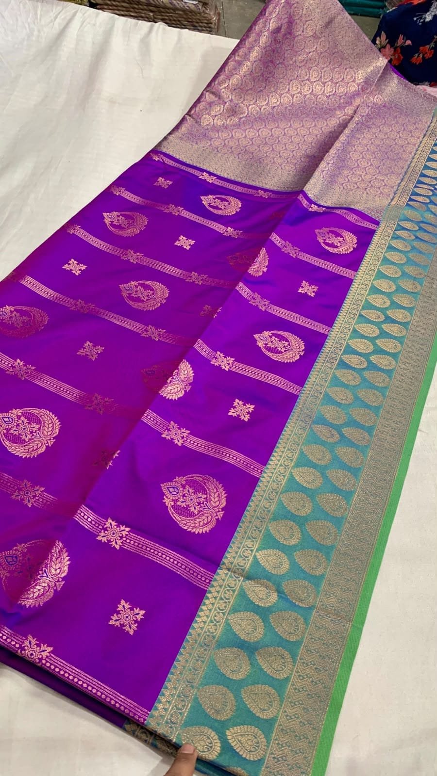 Dual Tone Semi Silk Sarees image 5