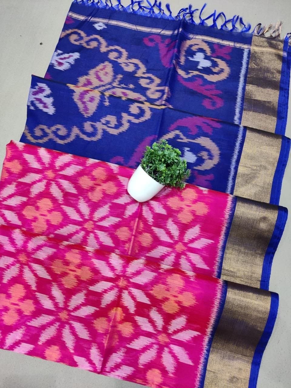 Single Ikkat Sico Cotton Sarees image 14