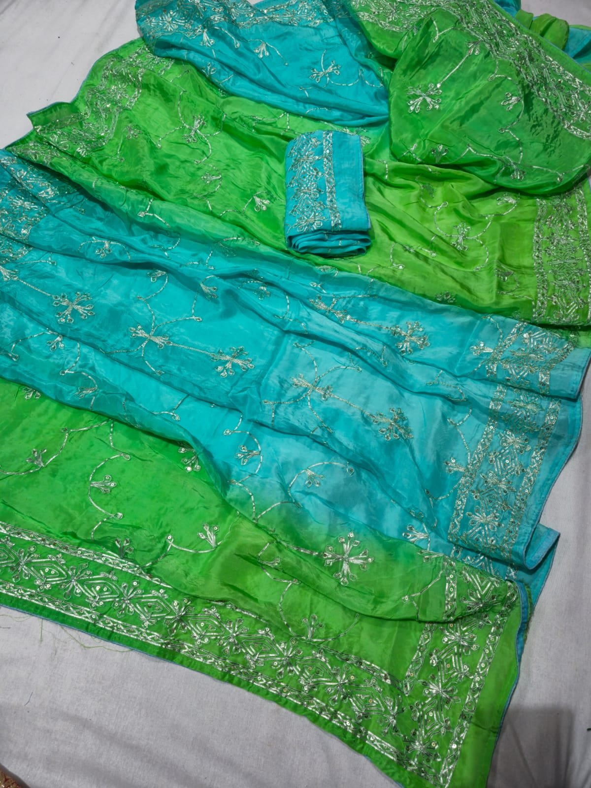 Upada Silk Gota Patti Saree