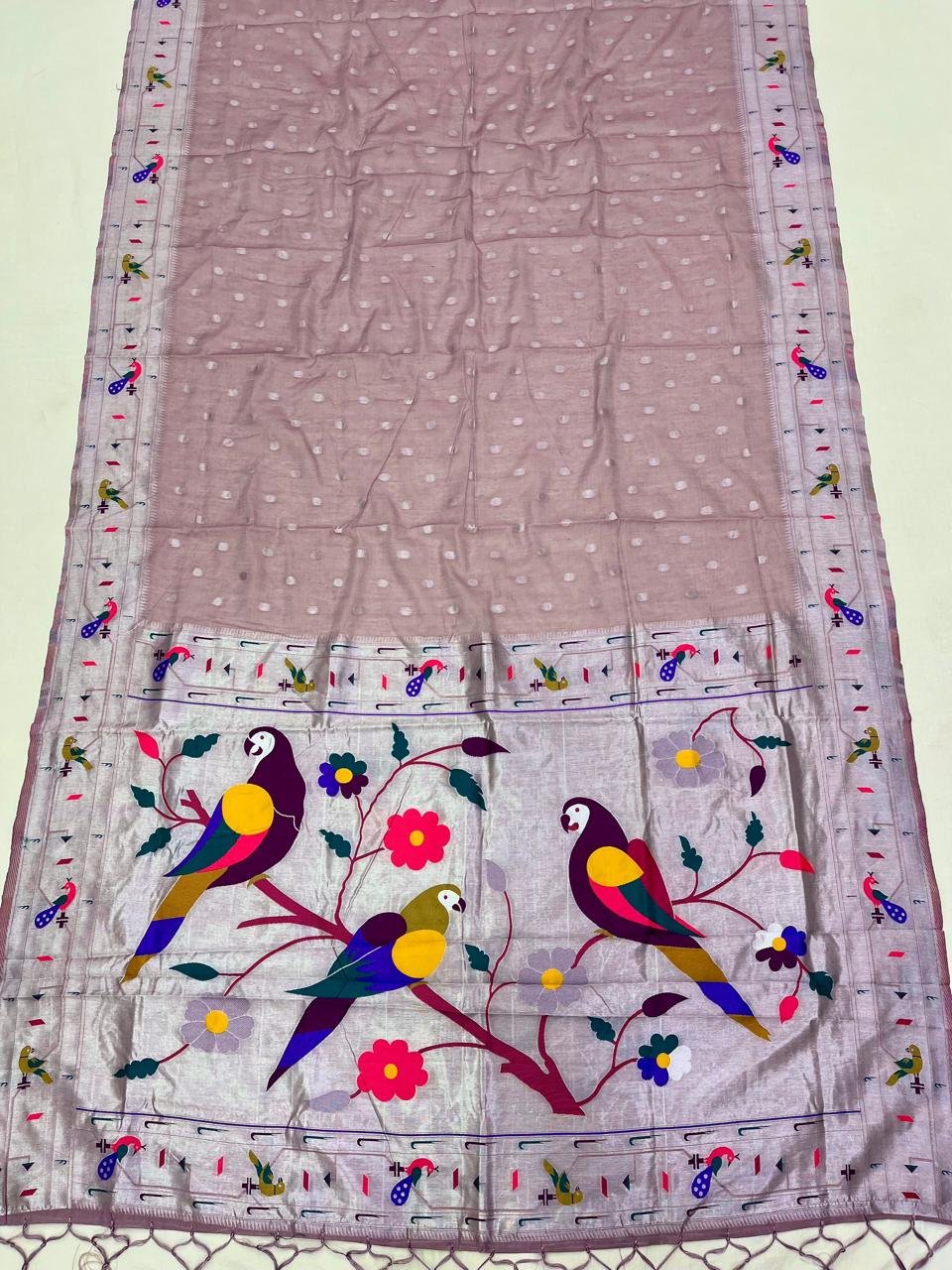 Cotton Paithani Saree image 2