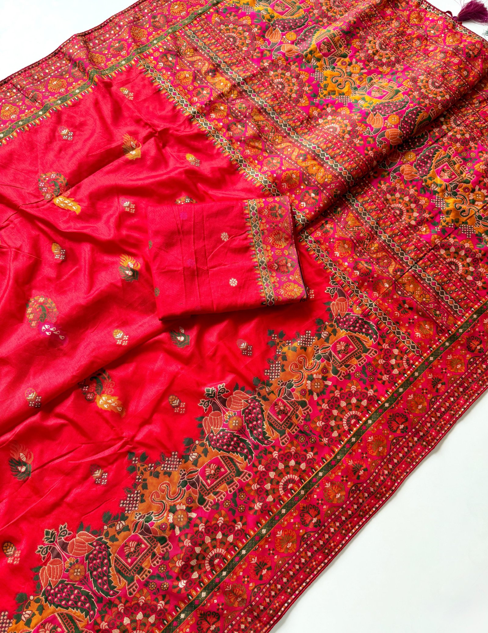 6 Rajwadi Pashmina saree image 15