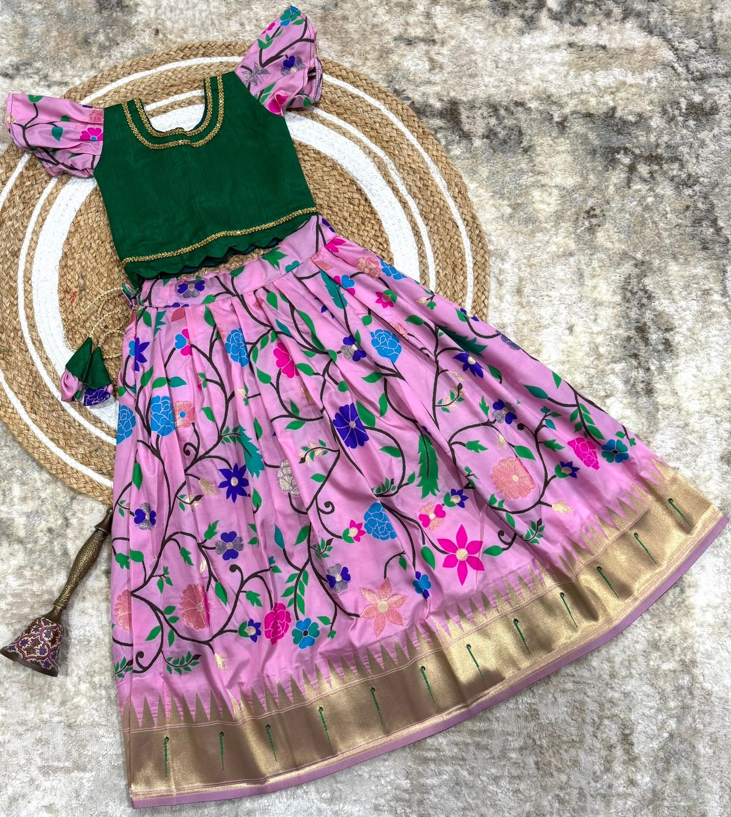 Paithani Kids Lehenga Choli image 3