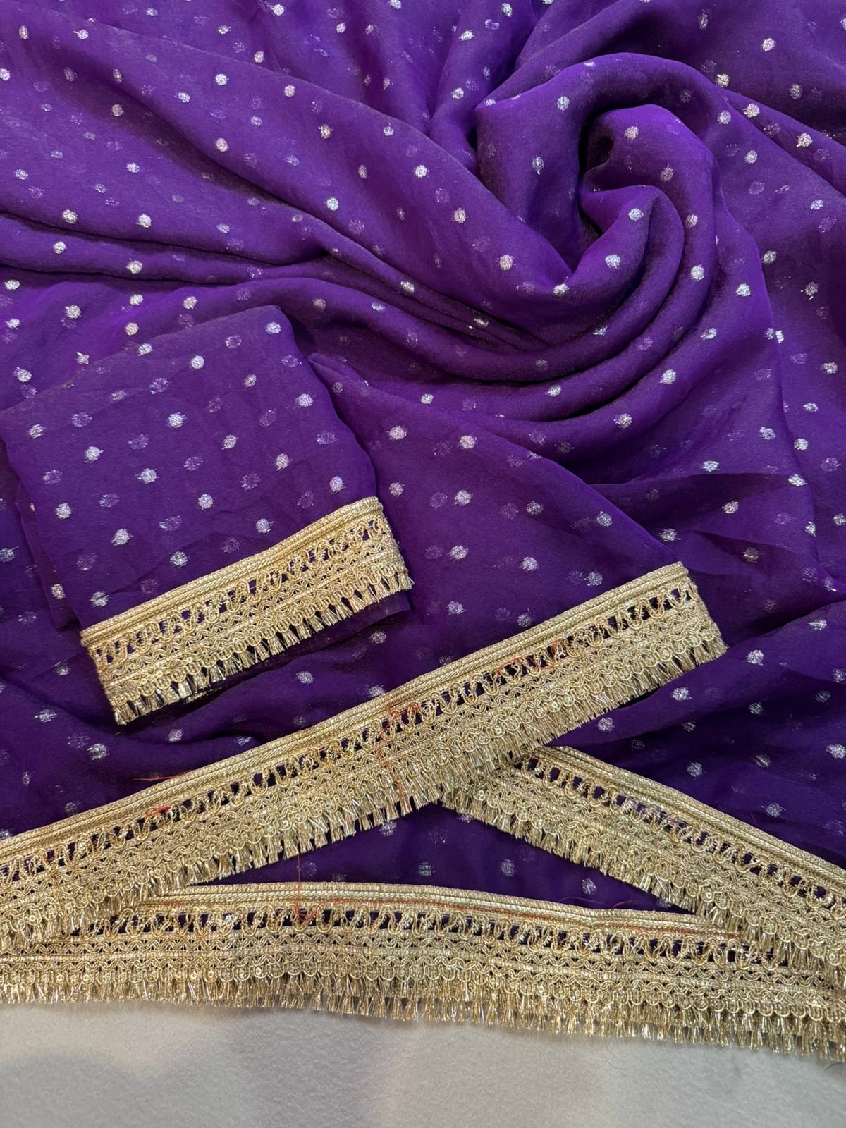 Satin Saree With Surani Big Border image 6