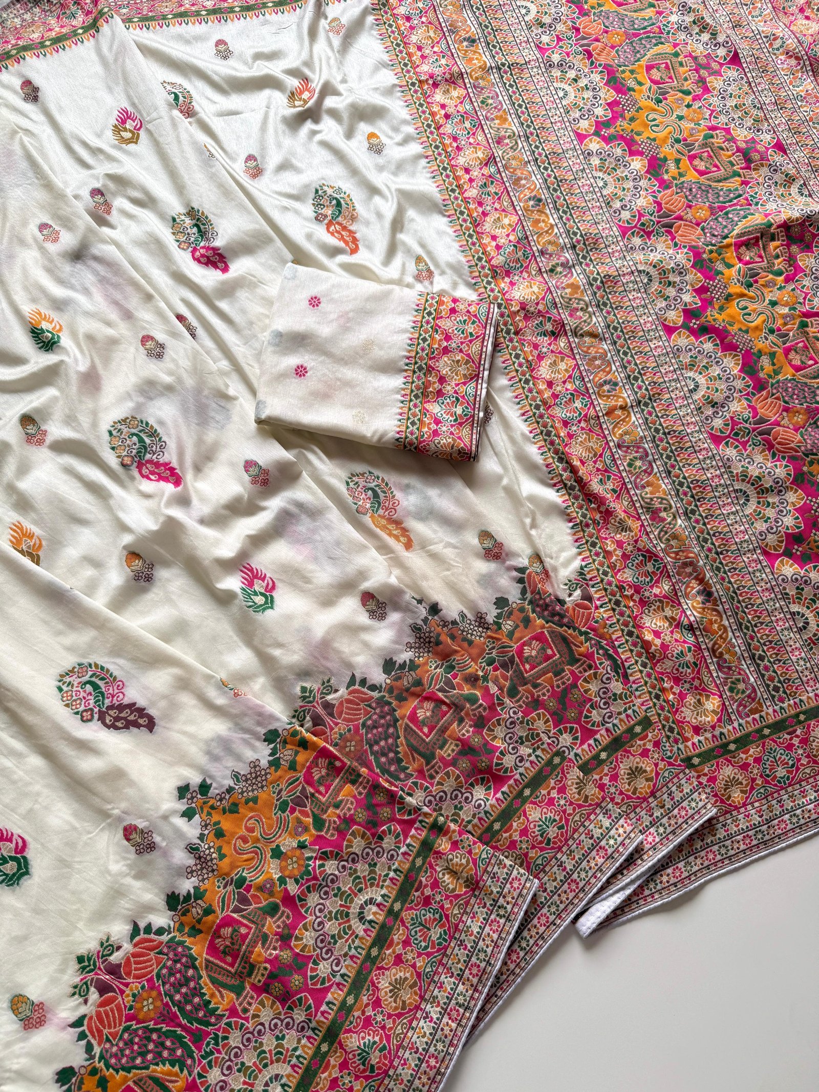 6 Rajwadi Pashmina saree