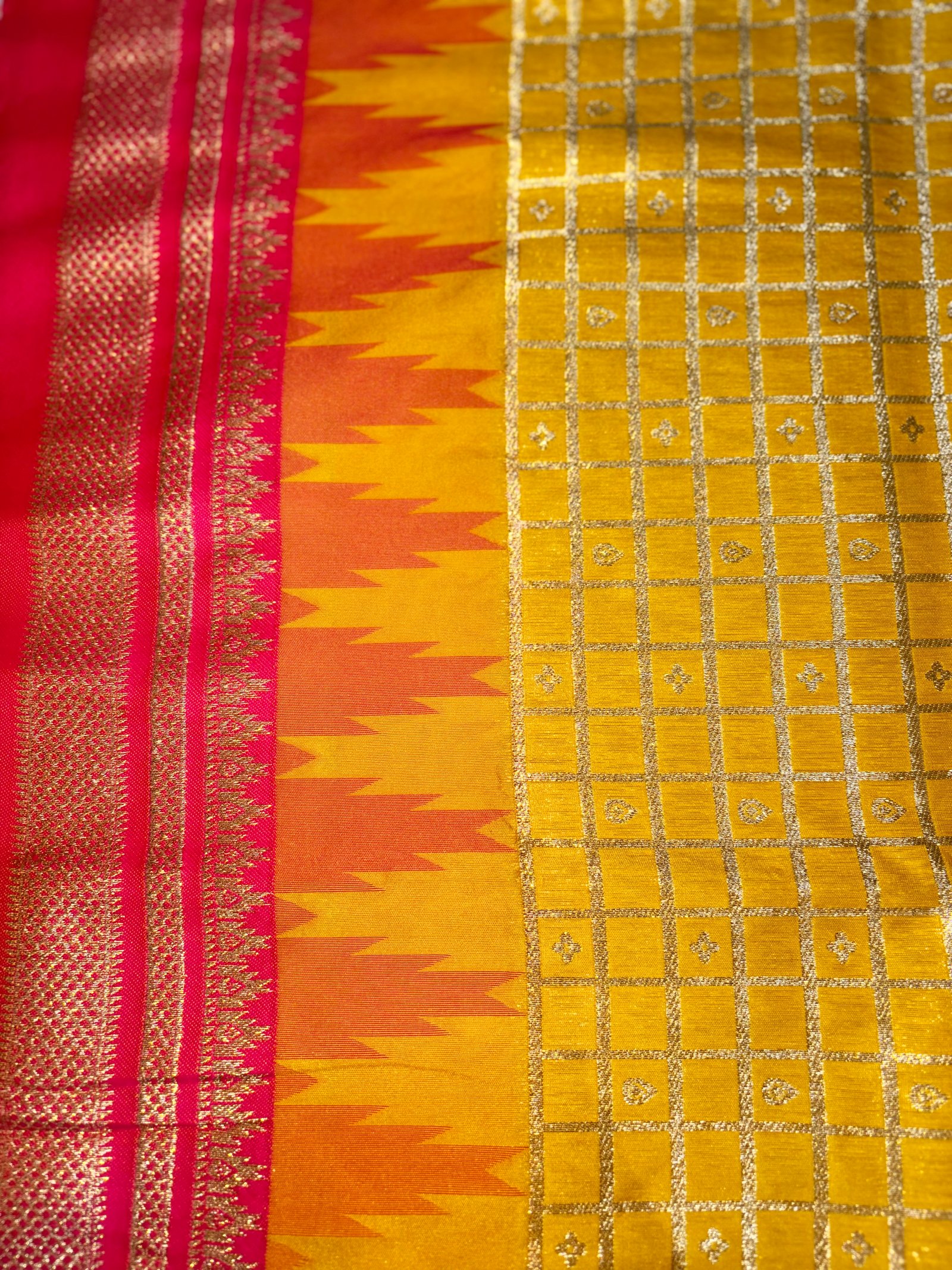 Bridal Semi Gadwal Sarees image 20