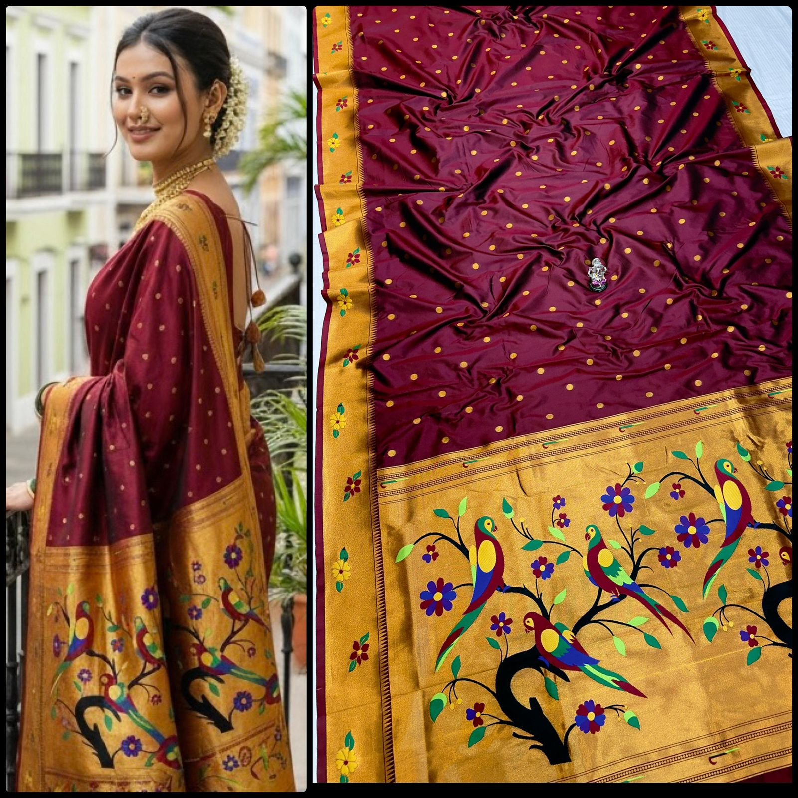 Radika Brocade Paithani image 29