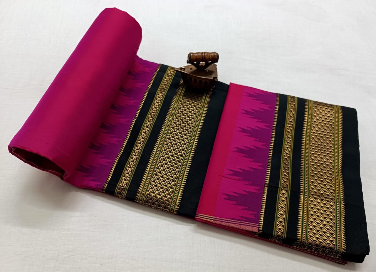 Temple Irkal Paithani Pure Silk Saree image 16