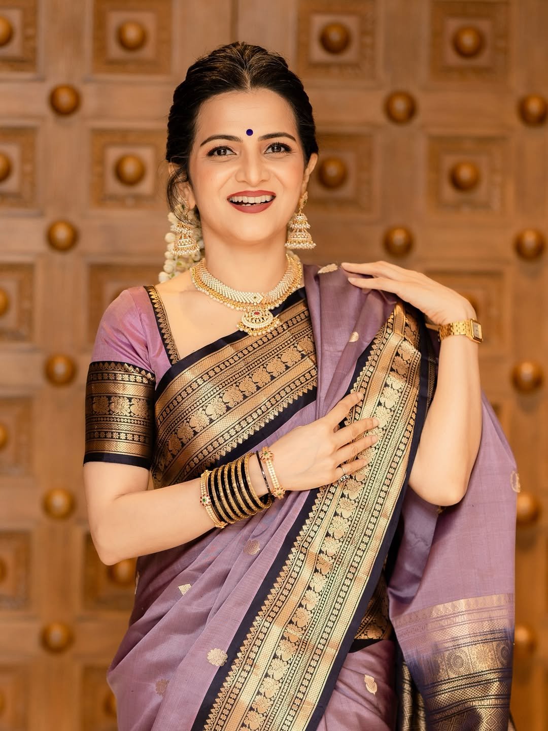 Banarasi Semi Katan Silk Sarees image 4