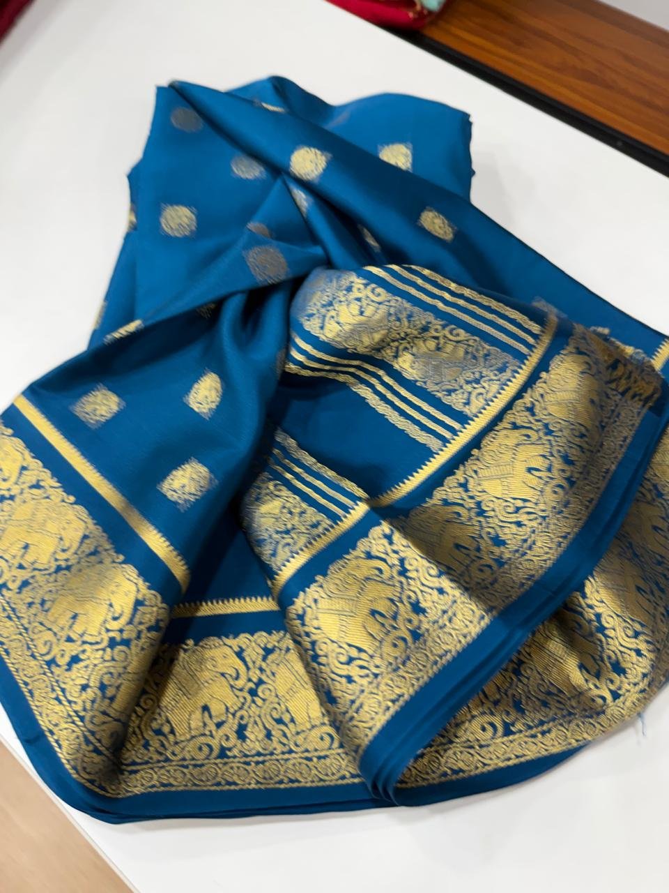 5 Pure Mysore Silk Sarees image 19