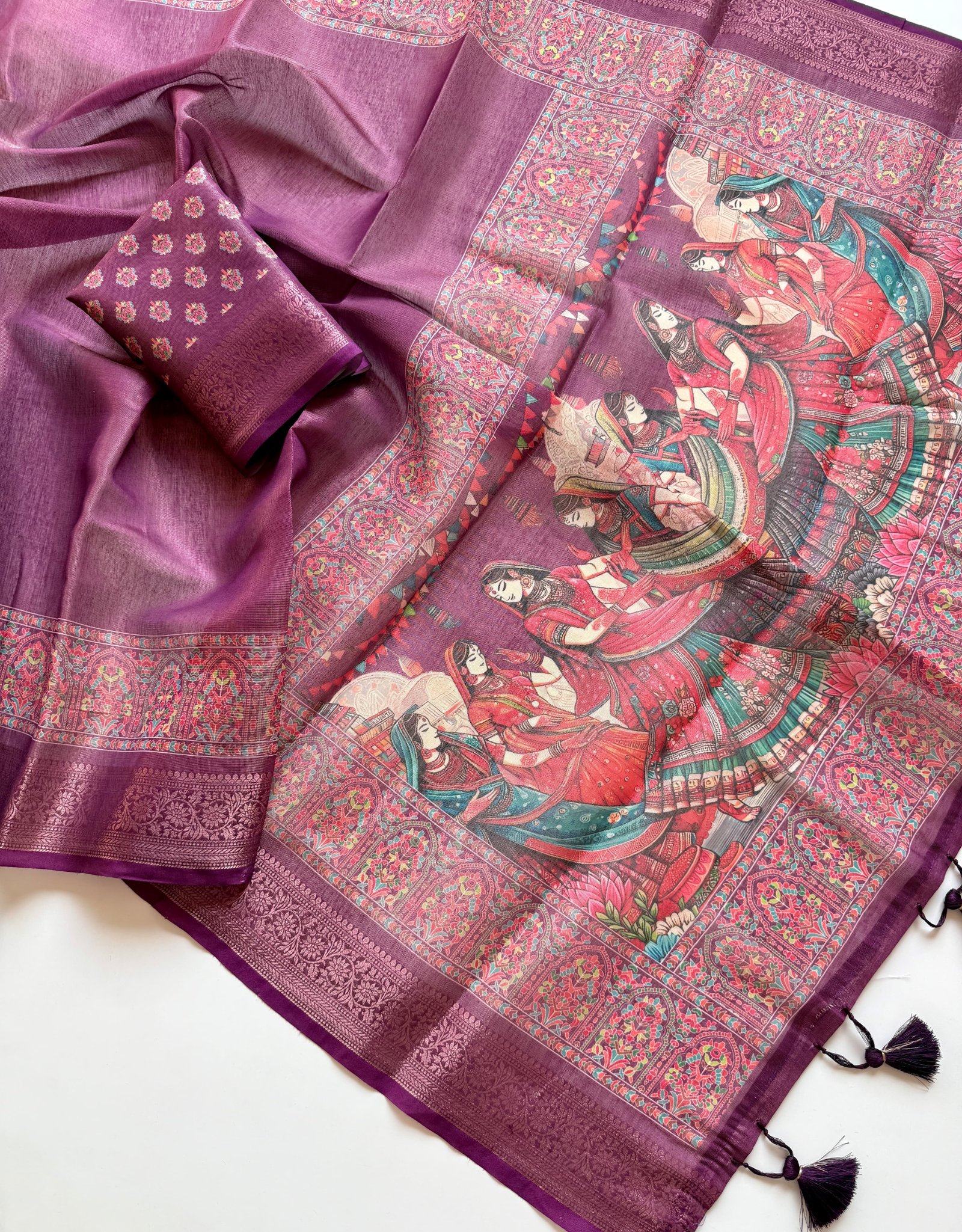 Pure Tissue Erod Silk Jaquard Weaving Saree image 13