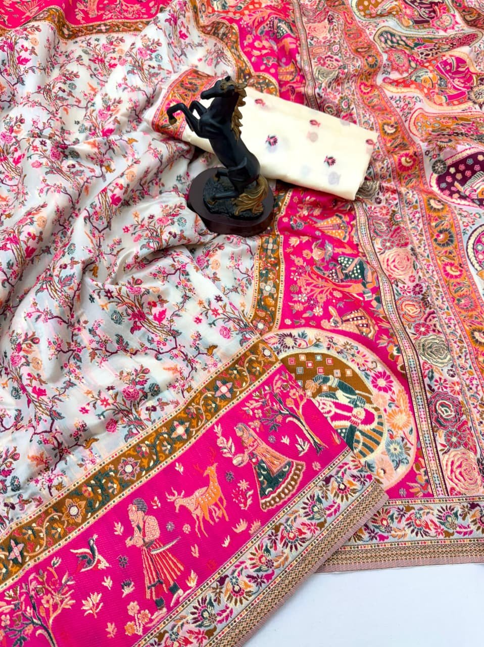 11 P ashmina Silk Jaal image 2