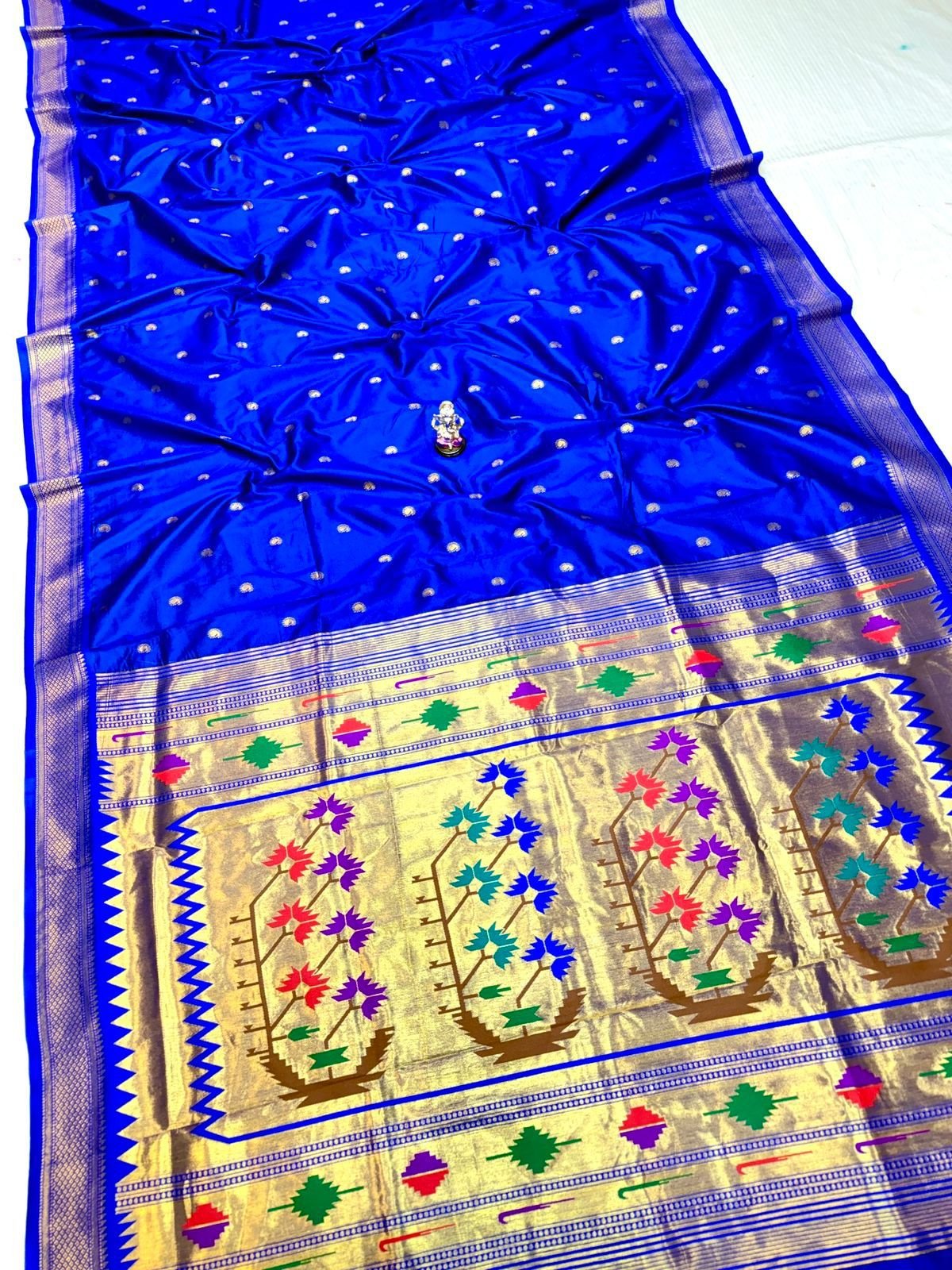 Fancy Pallu Asavali Paithani image 20