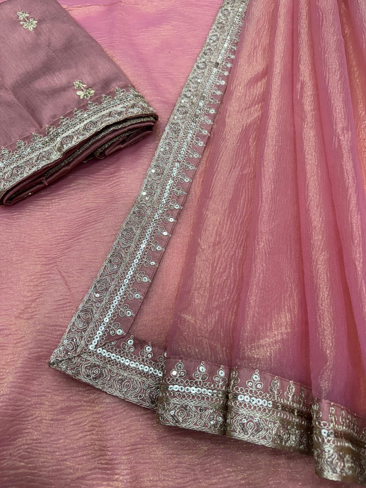 Banarsi Crush Twil Saree image 5