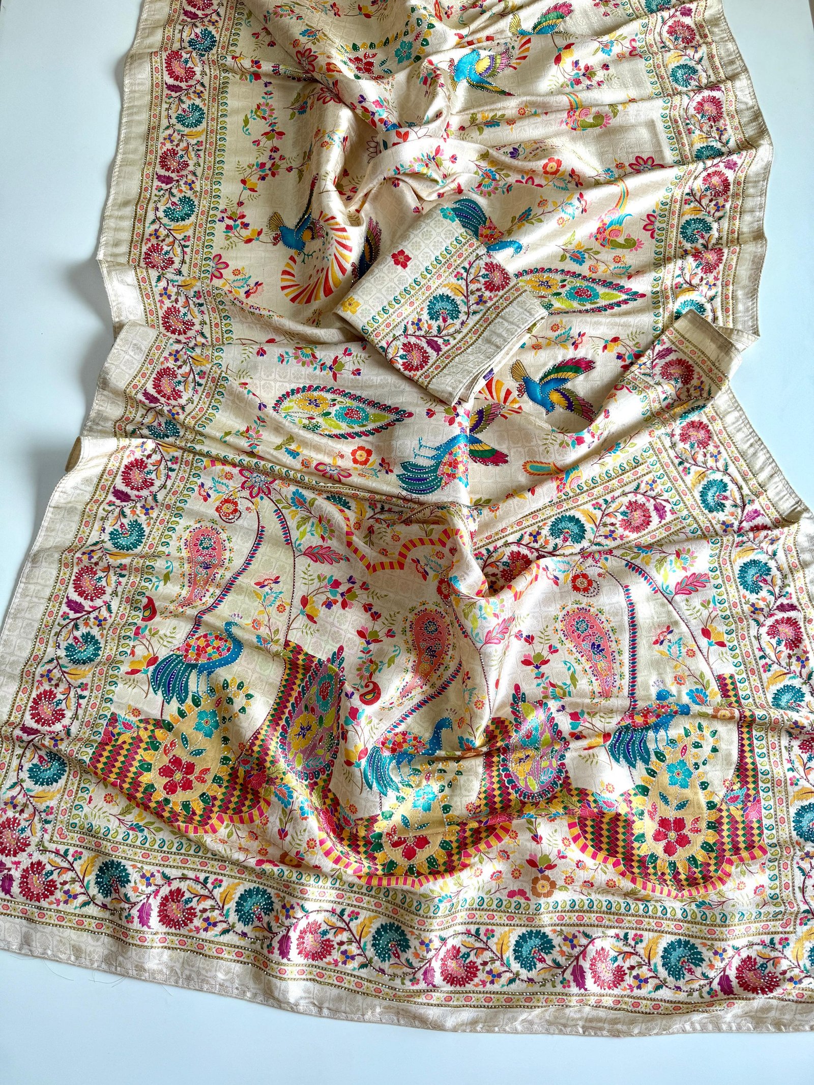 Pure Nylon Viscose Softy Silk Saree image 3