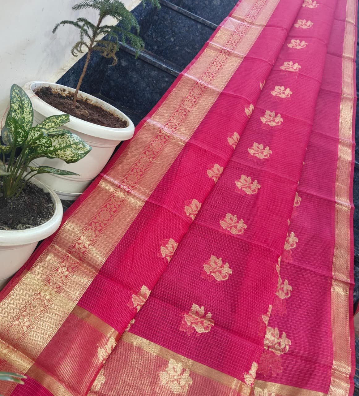 13 Kota Doria Weaving Saree image 3