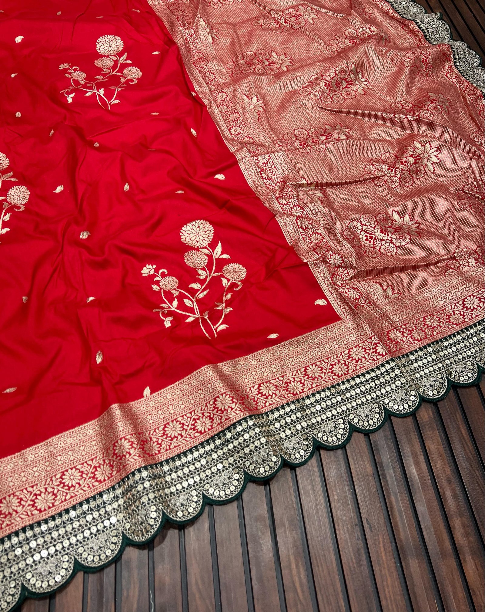 Pure Banarasi Dola Silk image 2