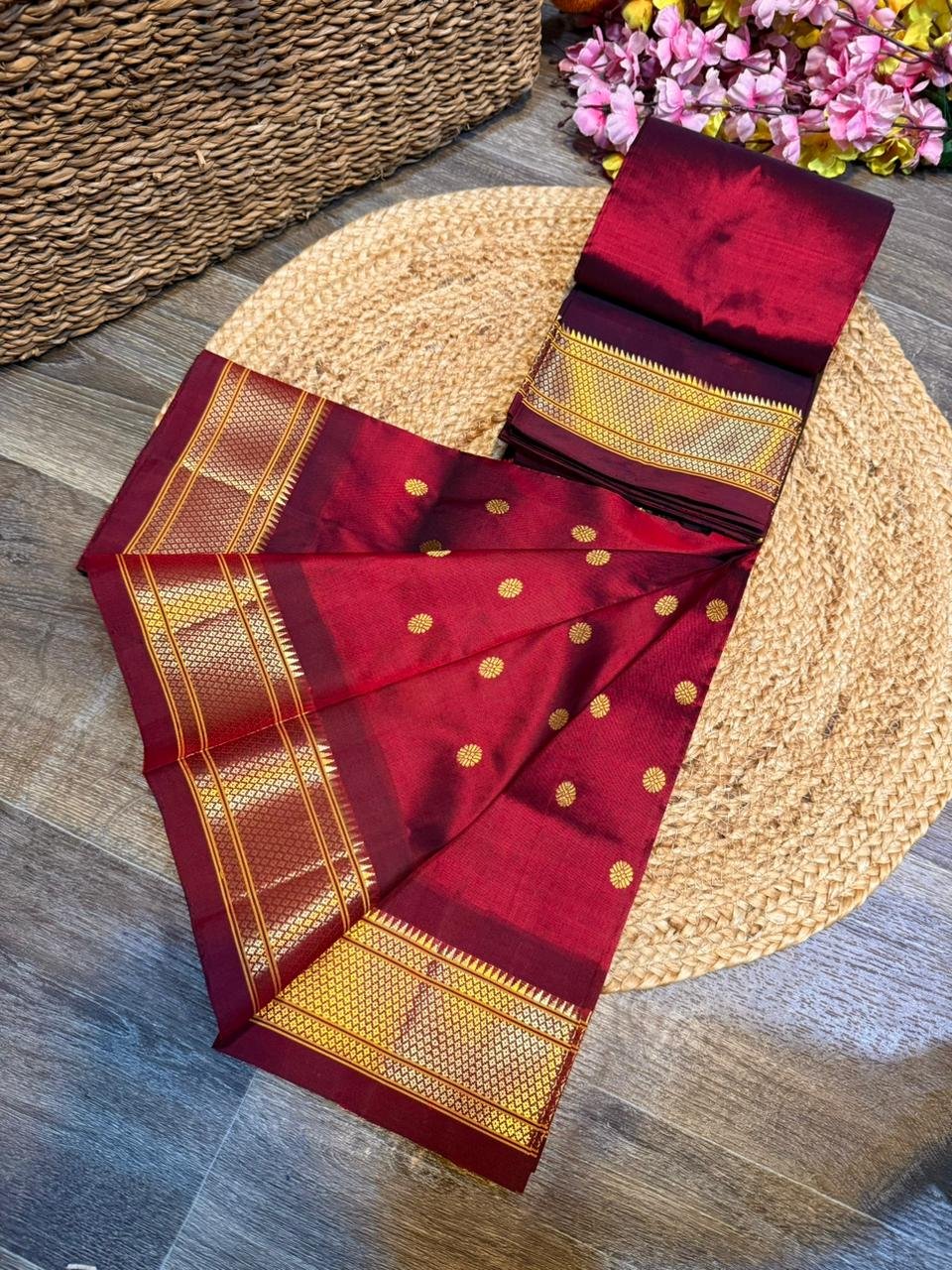 Kalanjali Maharani Paithani Pure Silk image 20