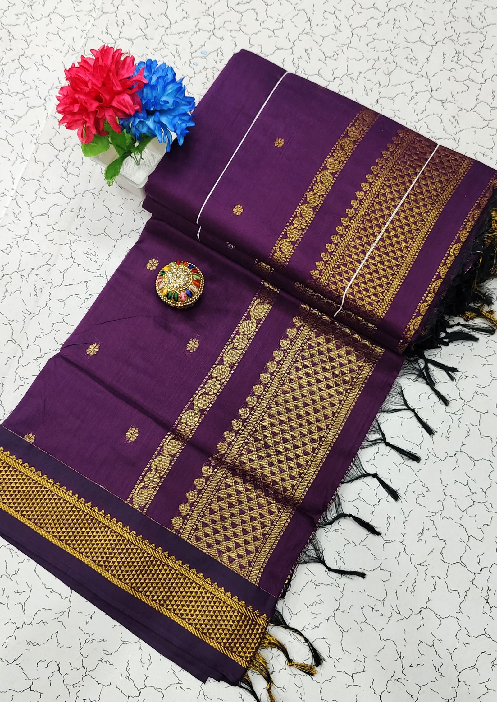 Kalyani Cotton Saree ( BUTTA) image 38