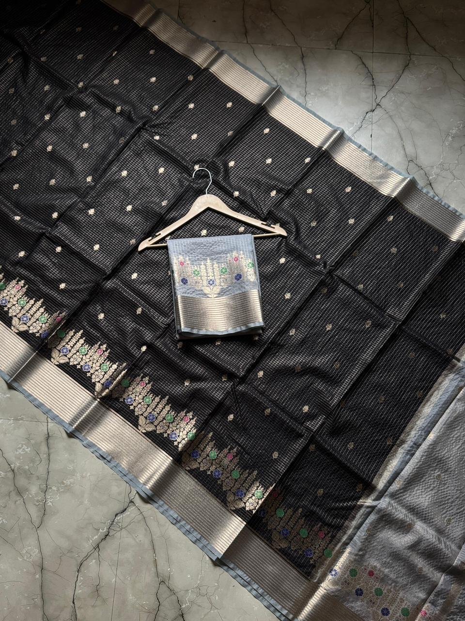 2 Banarasi Dybal Dupion Silk image 5