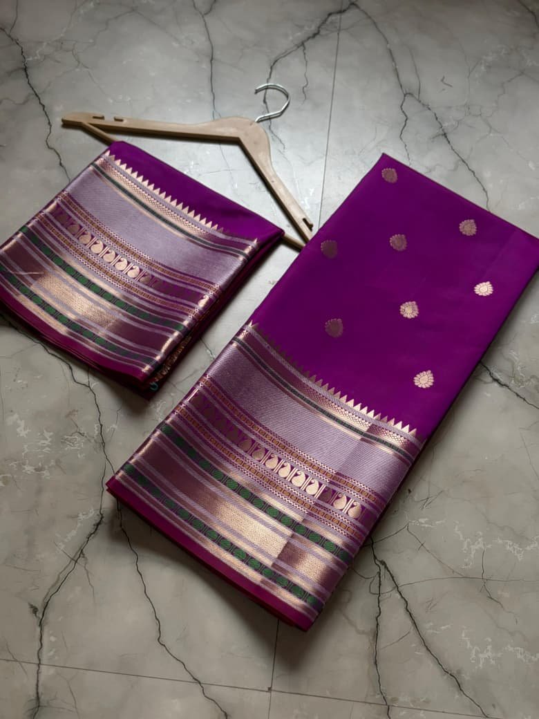 Banarasi Semi Kataan Silk Sarees image 17