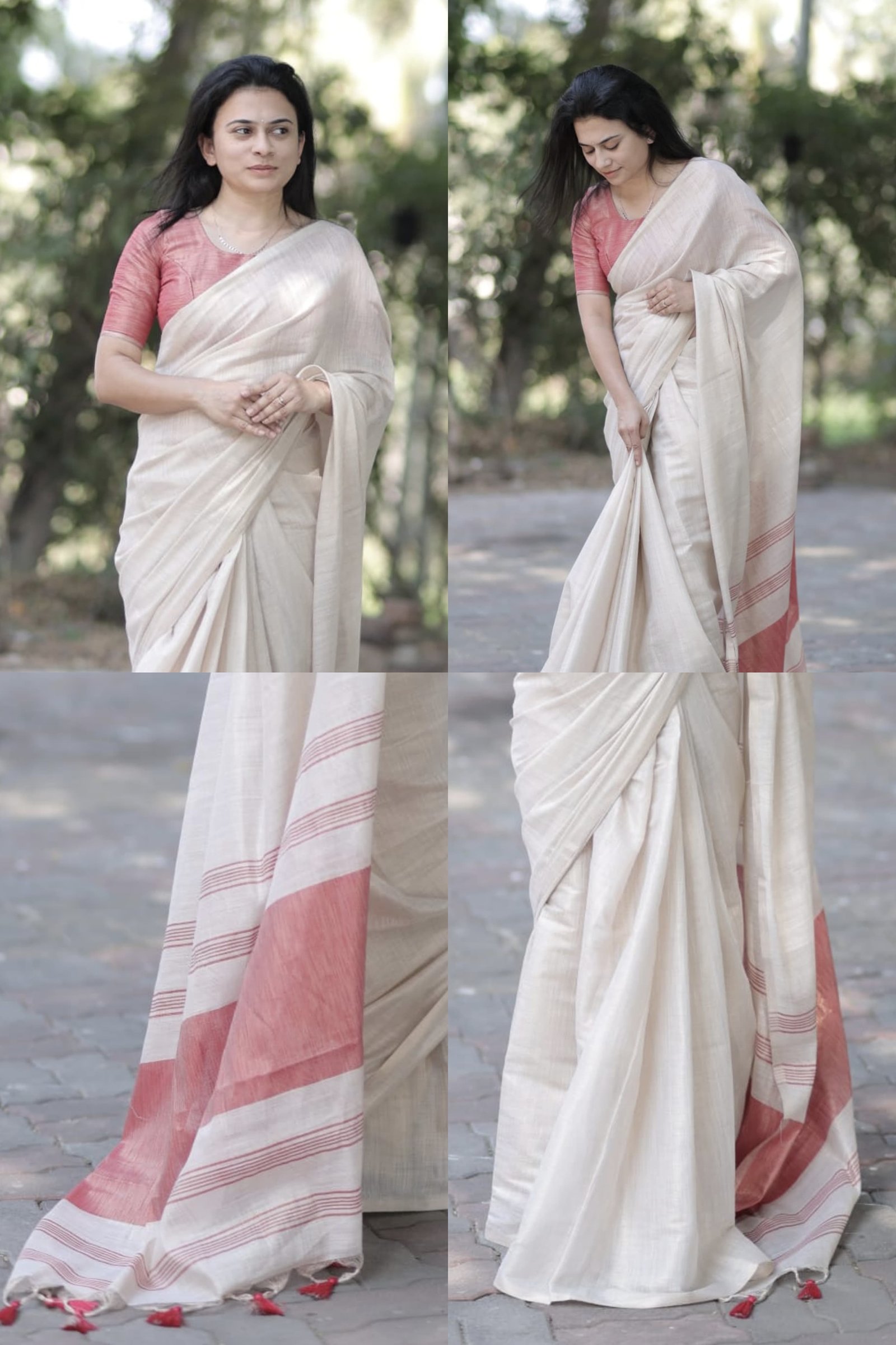 Pure Mysore Silk Soft Linen Saree