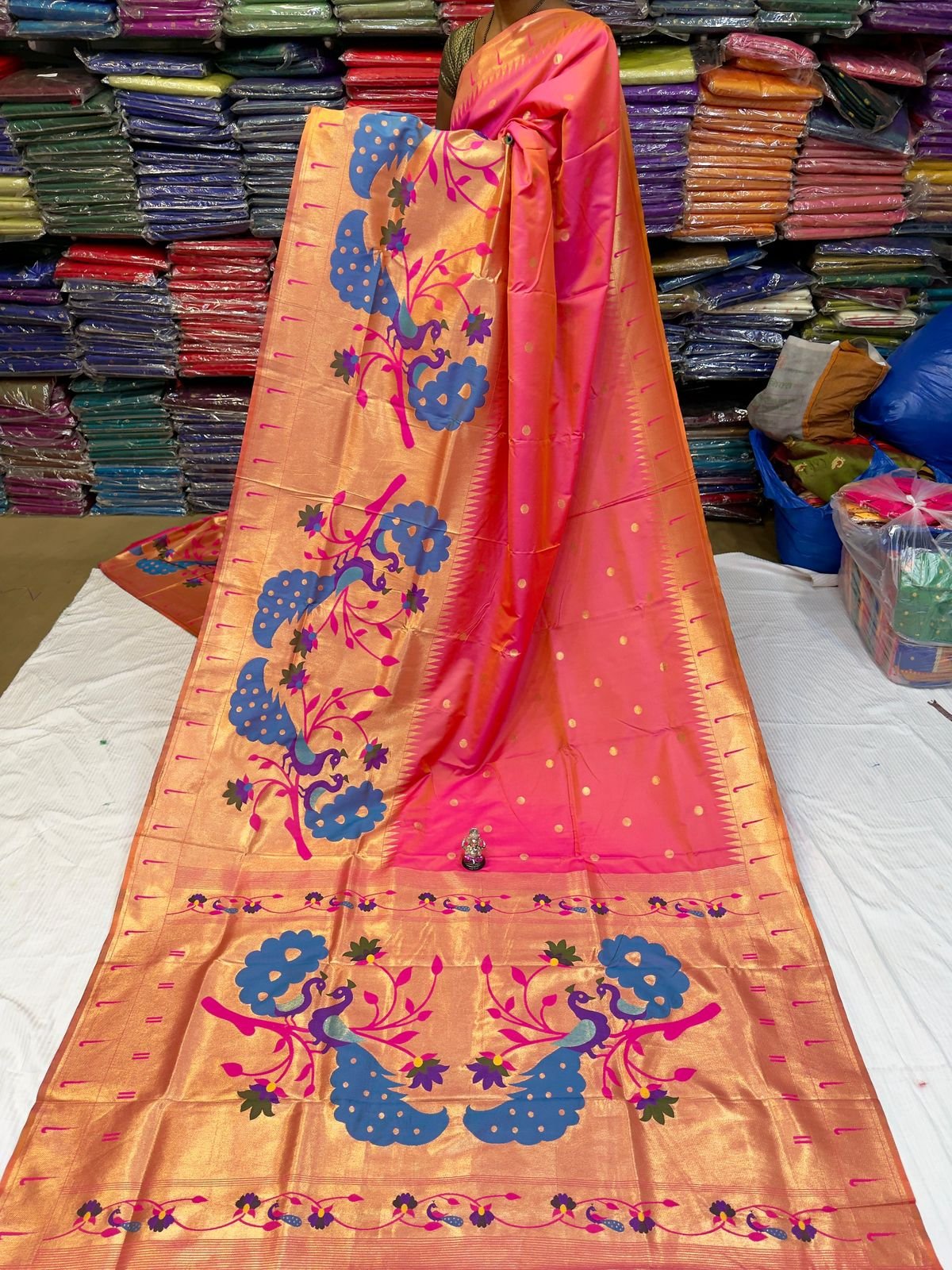 Half Allover Paithani image 8