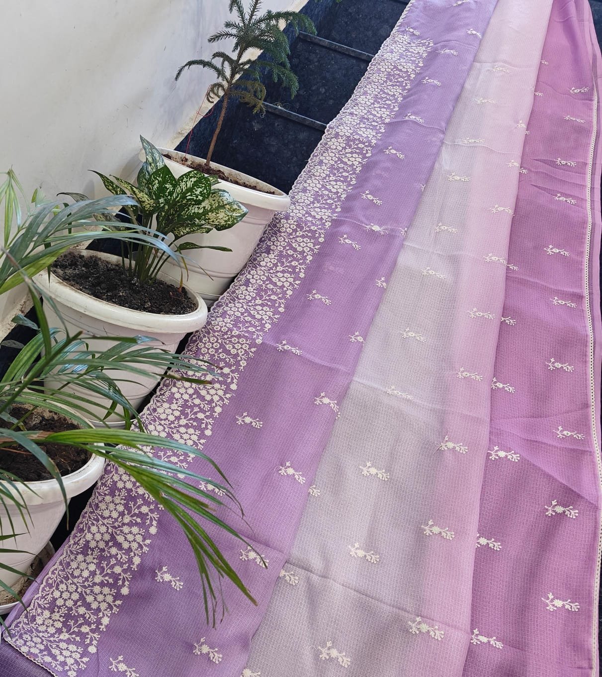 12  Kota Doria Saree Shaded image 12
