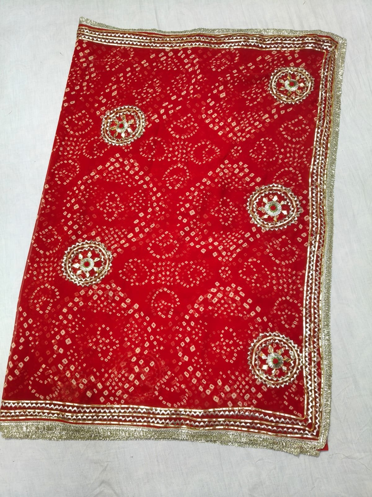Pure Georgette Gota Patti Saree image 6