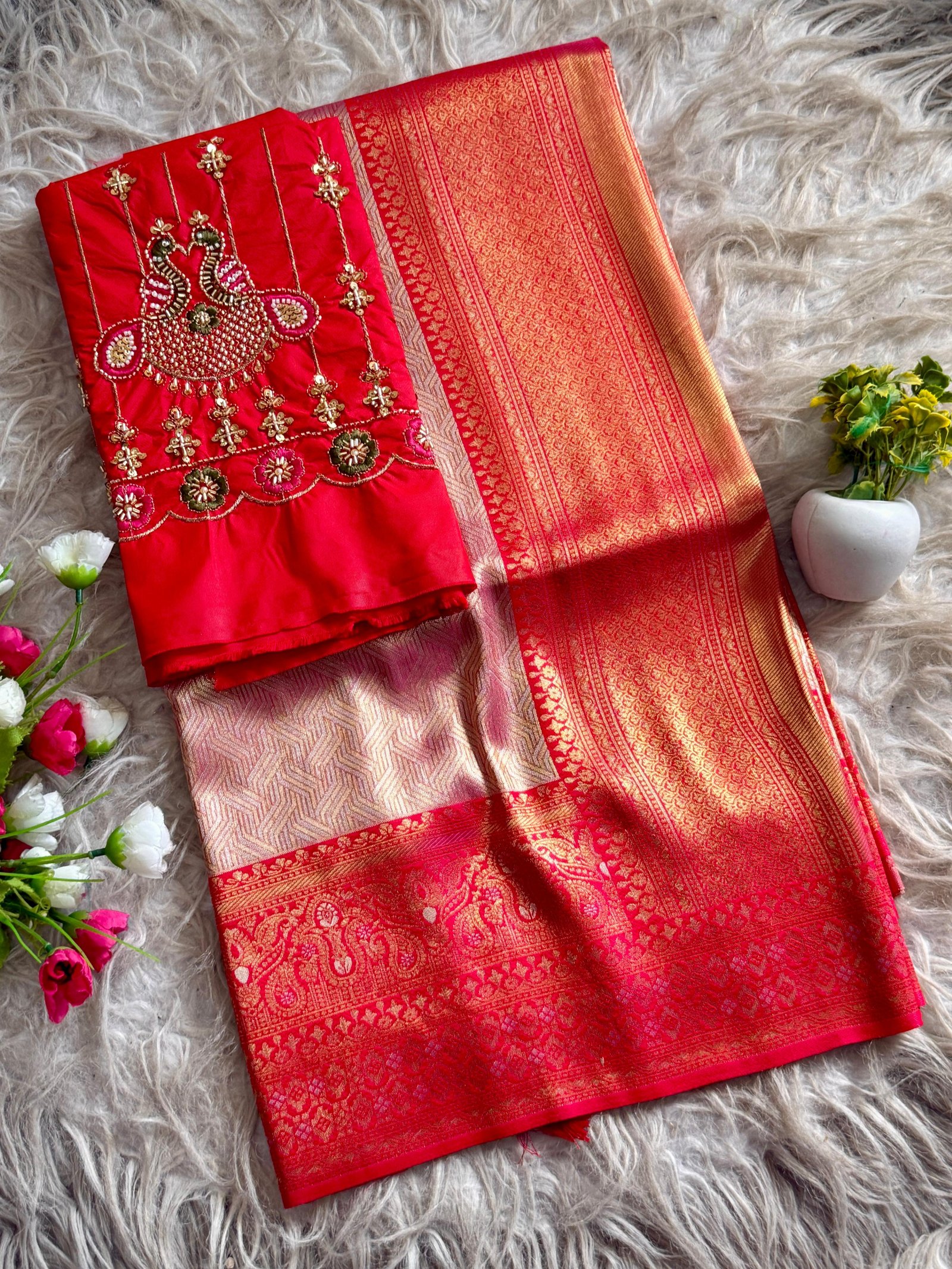 4 Banarasi Tissue Silk image 17