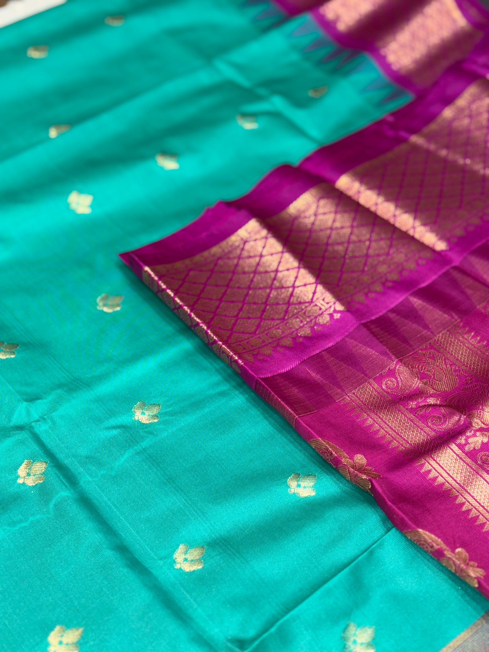 Gadwal Semi Silk Sarees image 2
