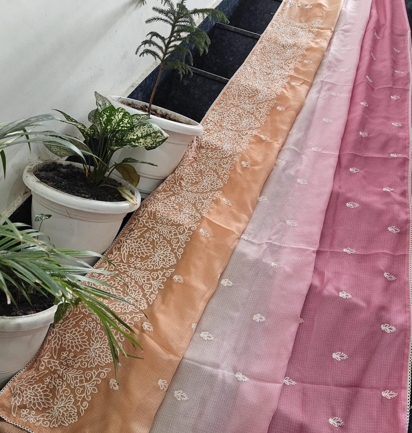 12  Kota Doria Saree Shaded image 15
