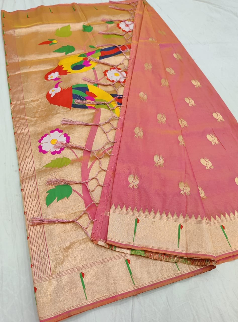 Single Muniya Paithani image 8