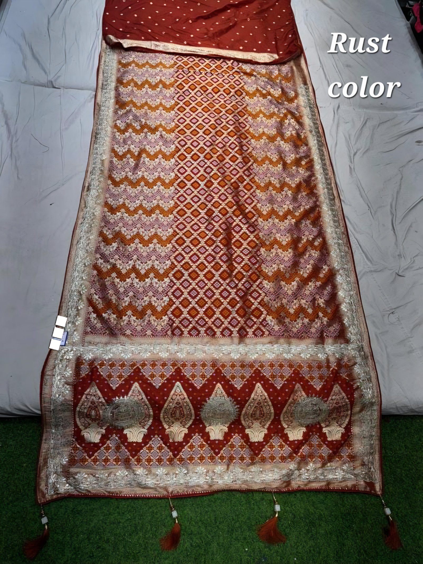 Premium Banarasi Dola Gharchola With Gotapatti Pallu image 7