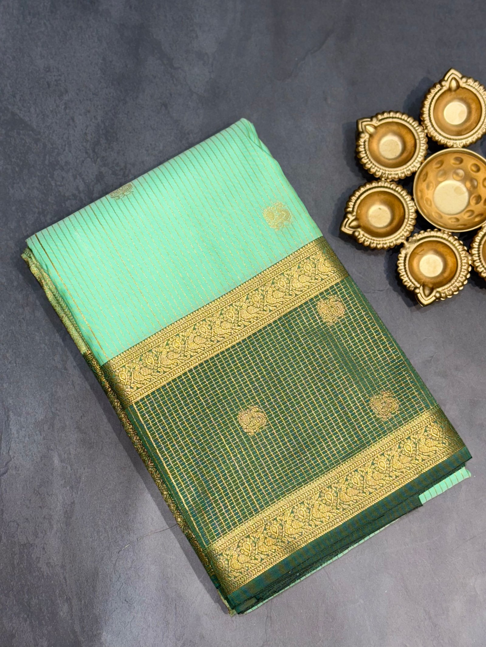 3 Korvai Kanchi Semi Silk Sarees image 6