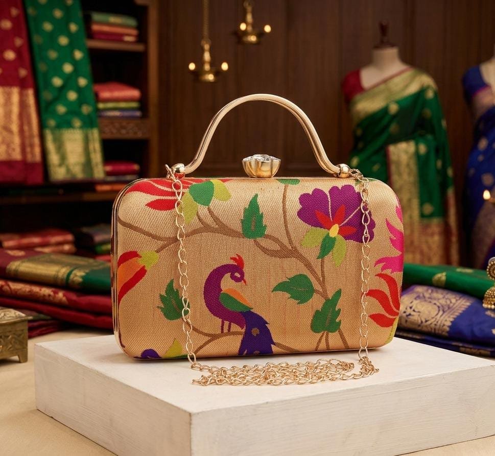 Paithani Clutch Design 4 image 5