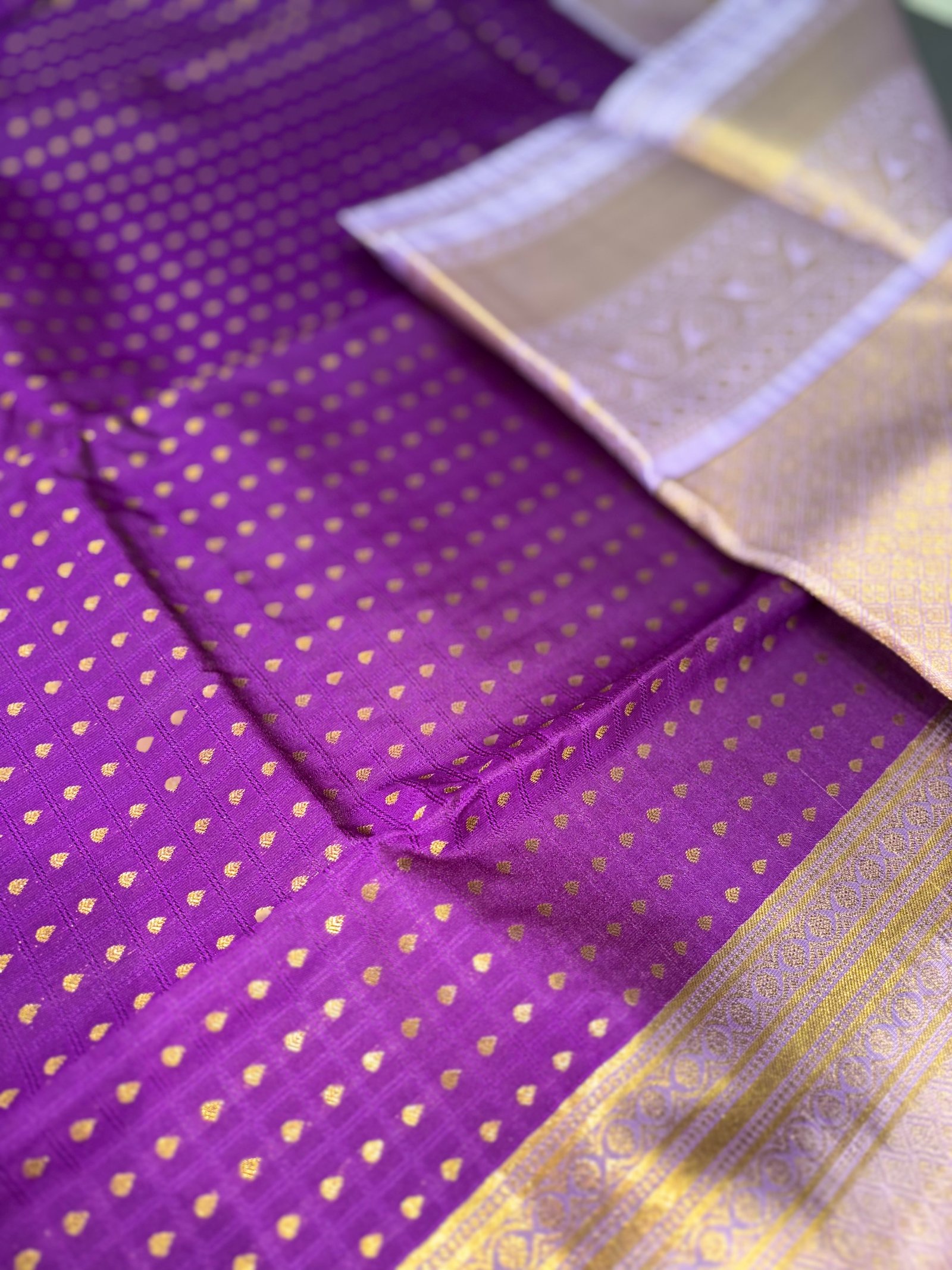 1000 Buttas Korvai Kanchi Semi Silk Sarees image 4