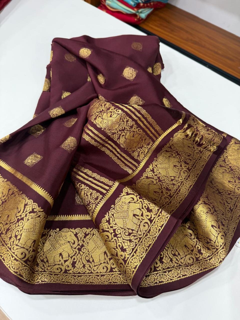 5 Pure Mysore Silk Sarees image 11