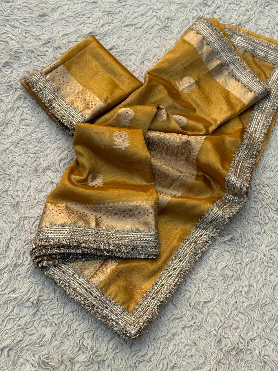 BANARASI TISSUE SILK SAREE image 5