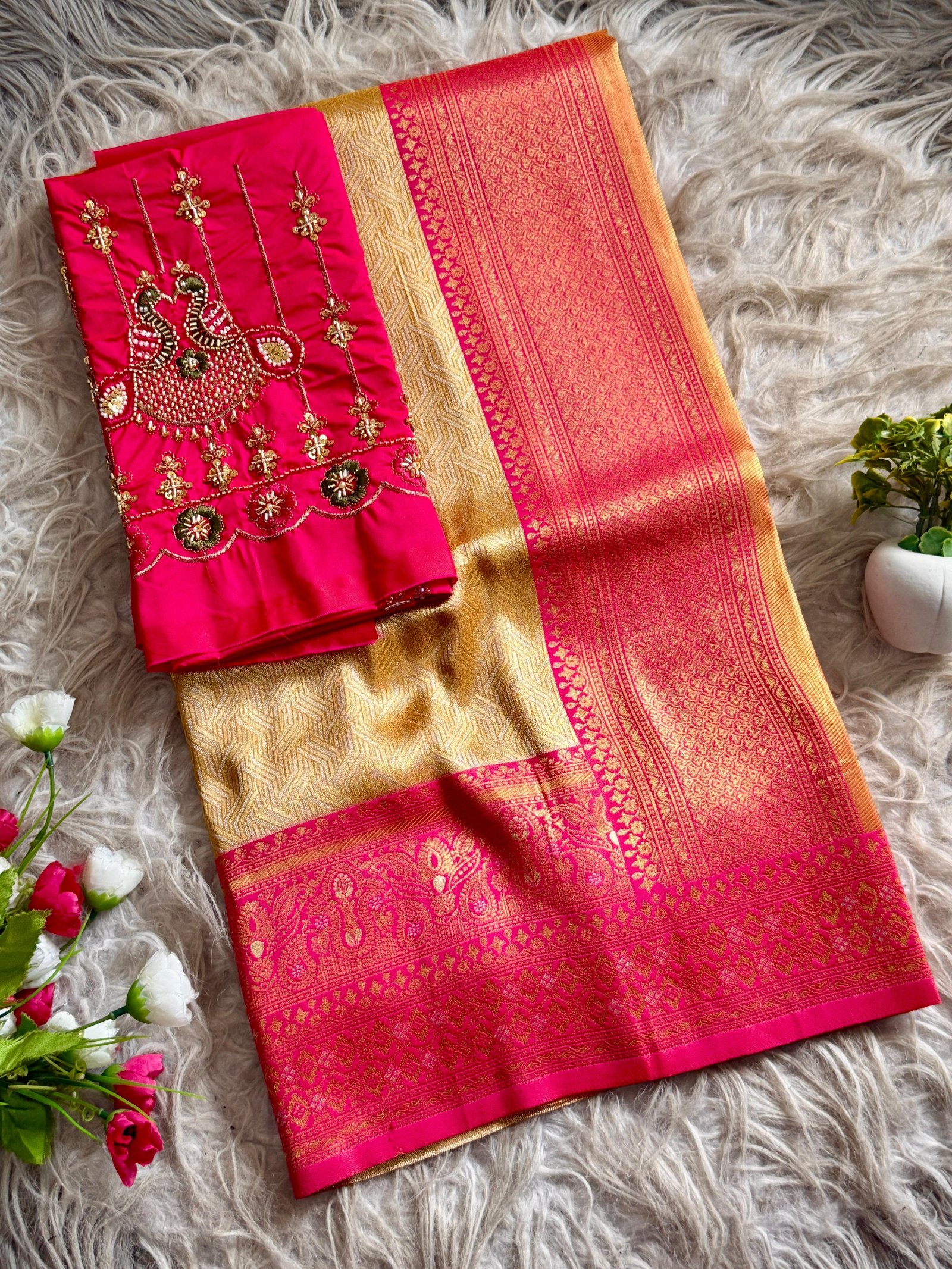 4 Banarasi Tissue Silk image 5