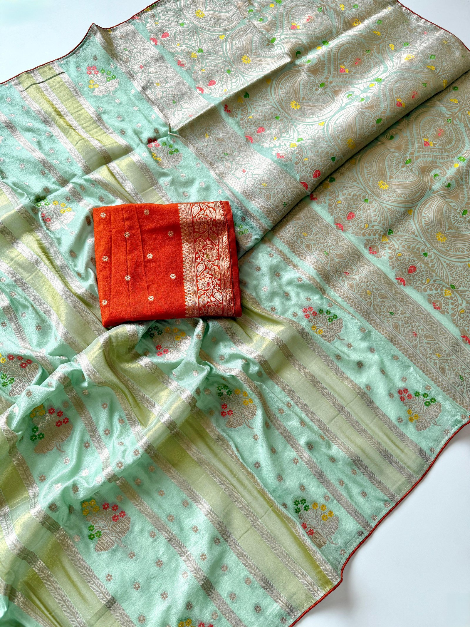Pure Chinya Viscose Crepe Saree image 8