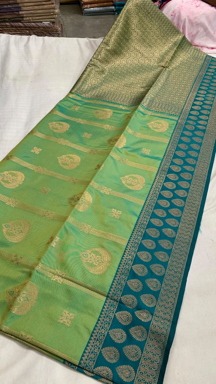 Dual Tone Semi Silk Sarees image 4