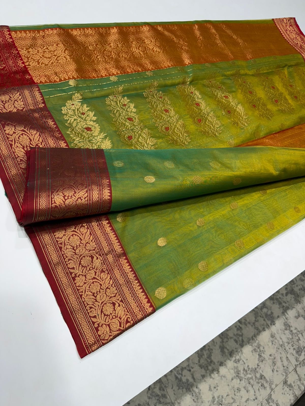 21 Silk Katan Saree image 5