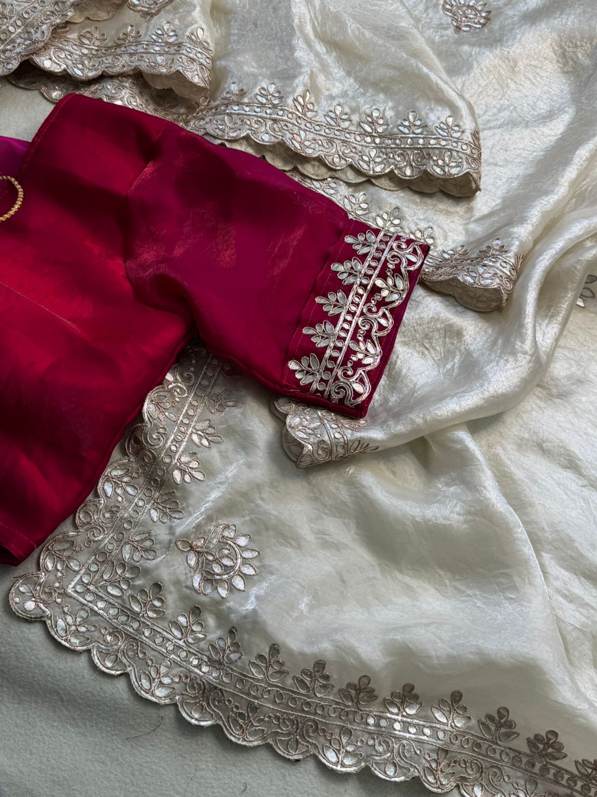 Hand Work Gota Pati Saree image 13