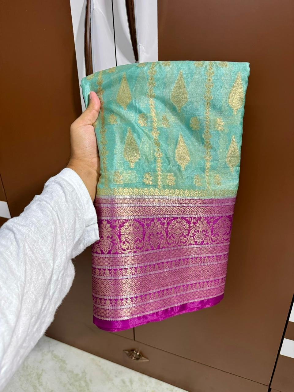 Banarasi Dybal Dupion Silk Saree image 13