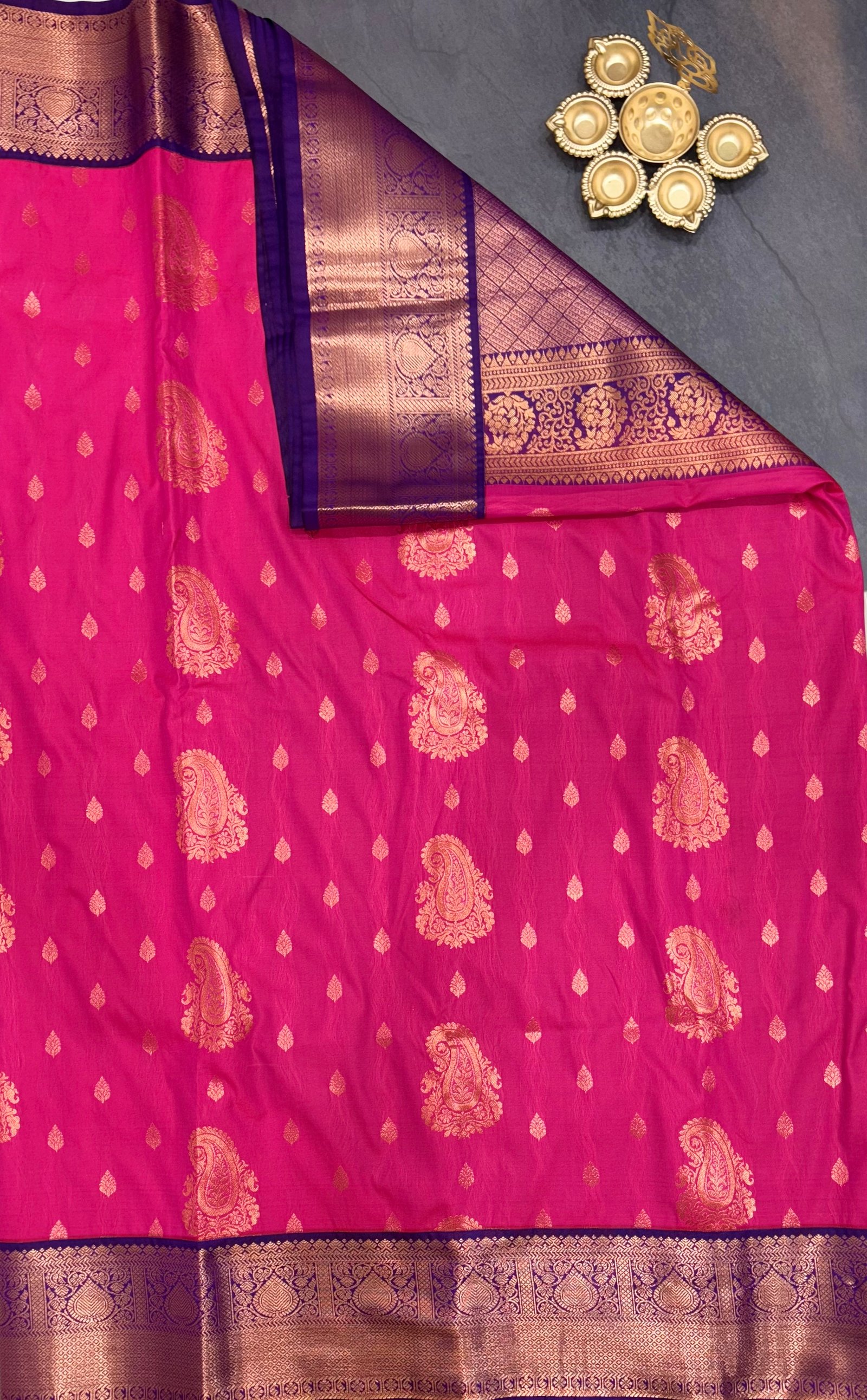 6 Korvai Kanchi Semi Silk Sarees image 11