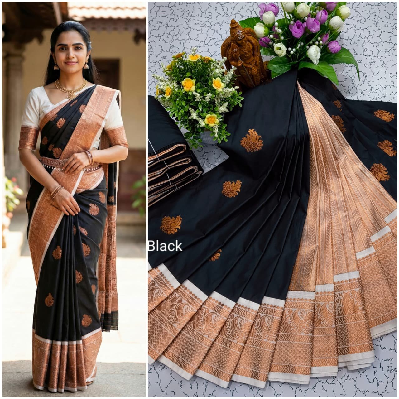 Korvai Kottanji Tana Semi Silk Saree image 16