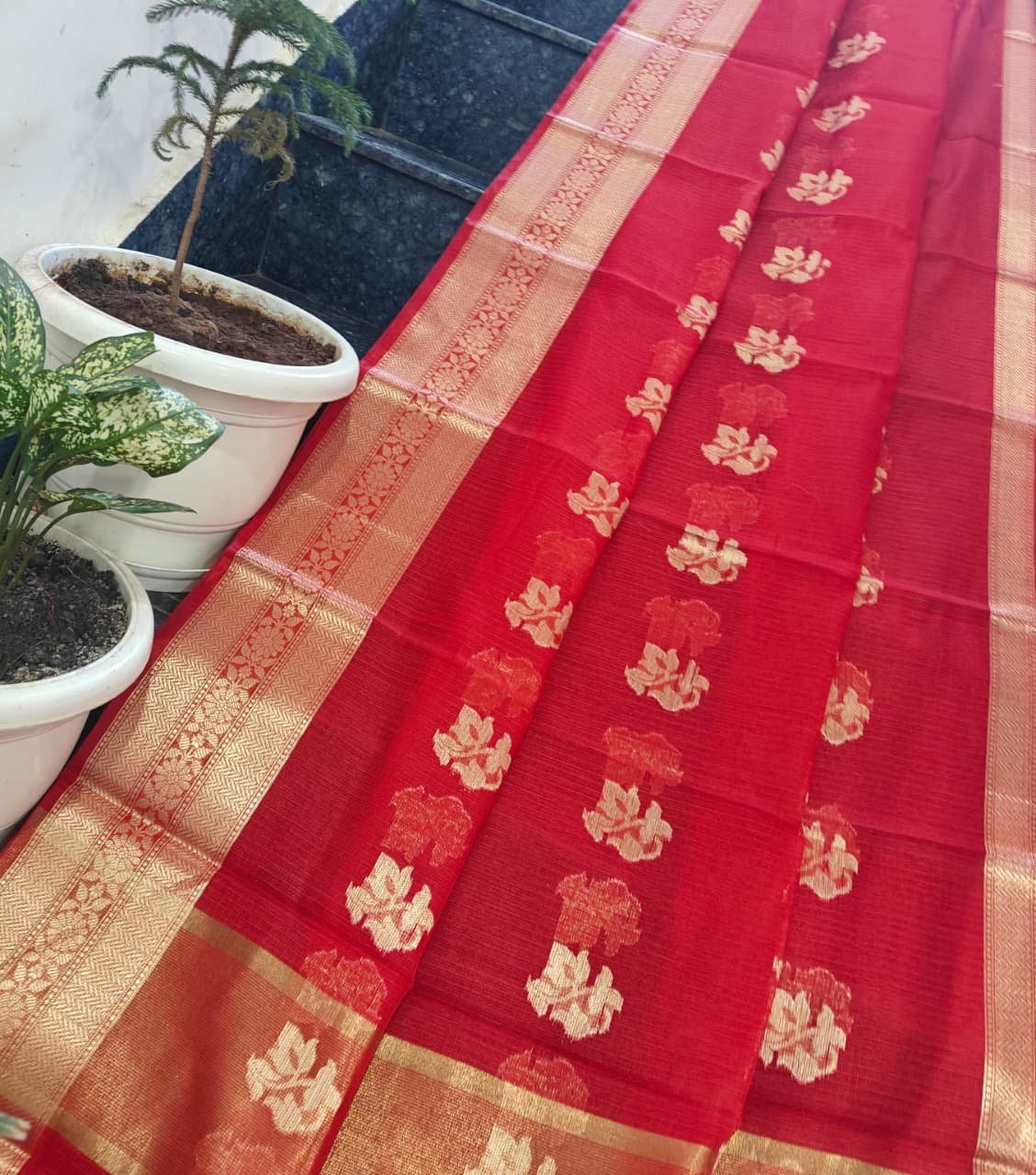 13 Kota Doria Weaving Saree image 8