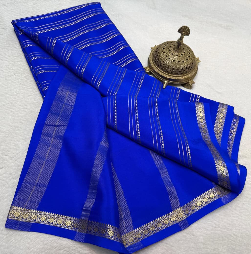 Semi Mysore Silk Sarees image 17
