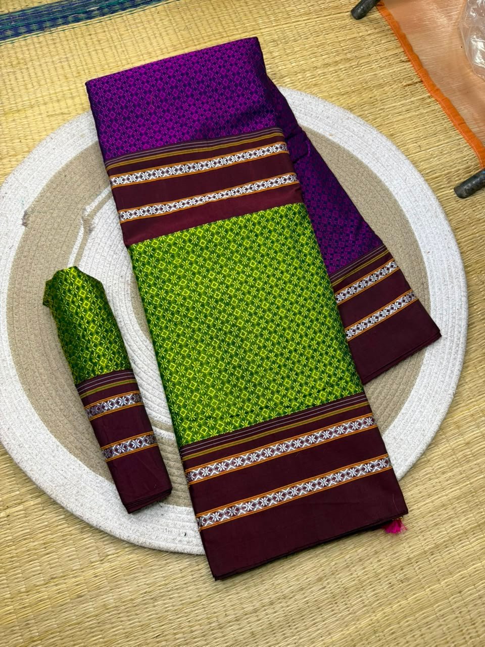 Half and Half Khun Saree image 7