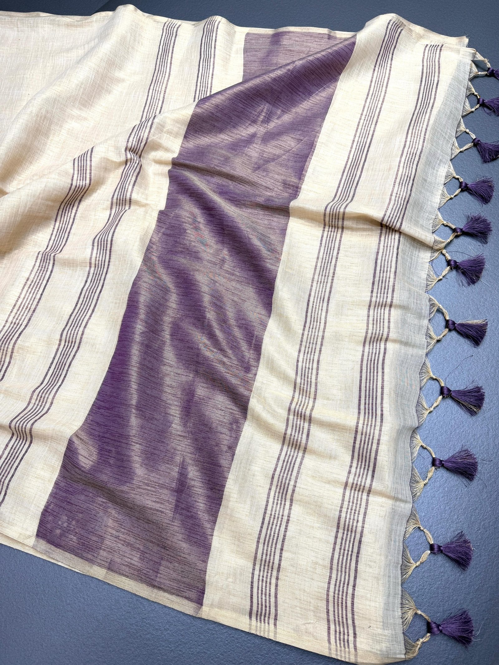 Pure Mysore Silk Soft Linen Saree image 16